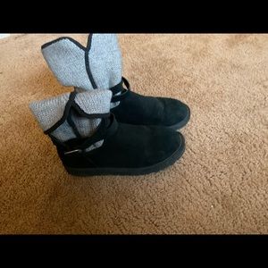 Knit black grey Uggs